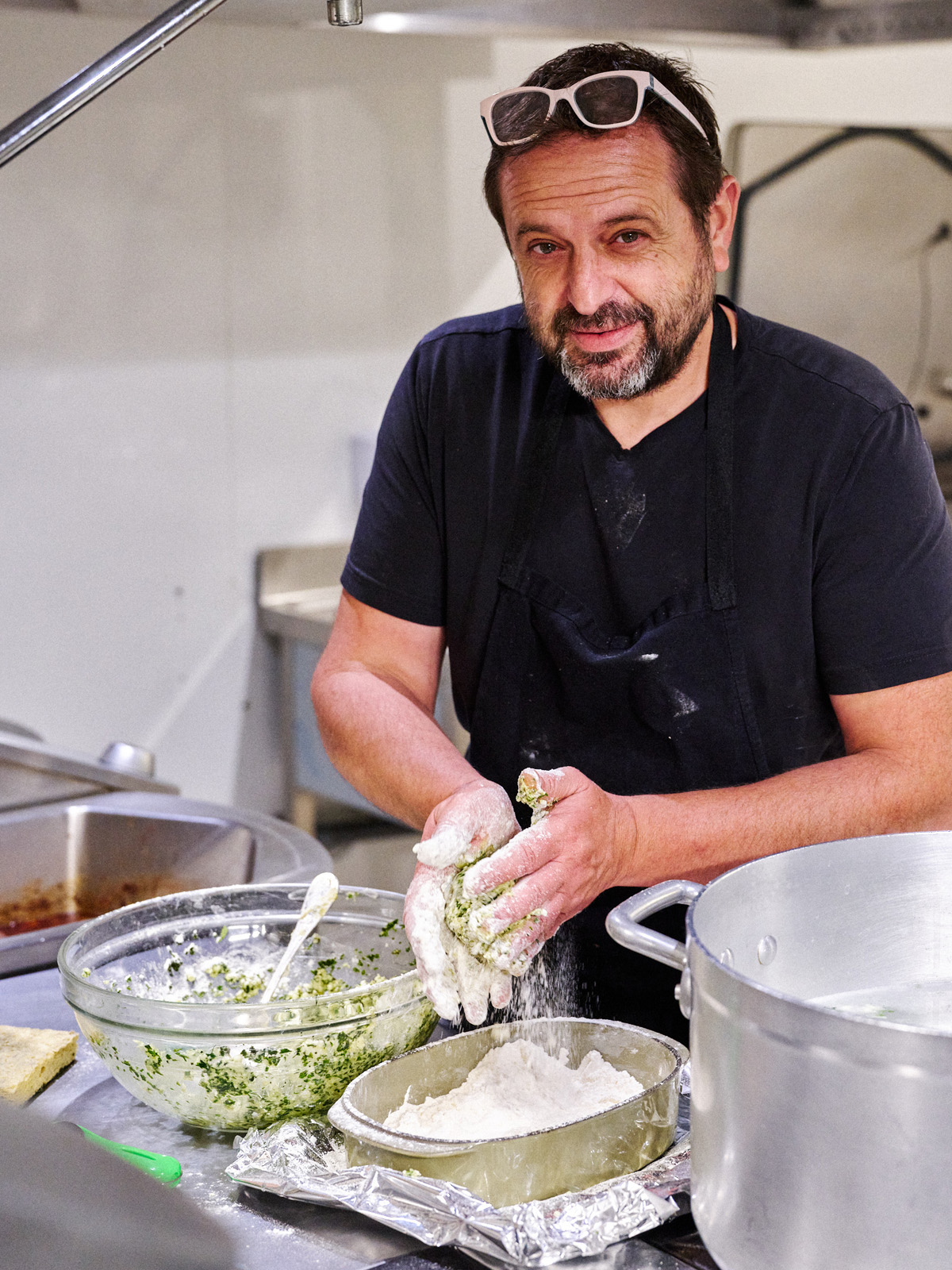 Jean-Baptiste de Rocca Serra en cuisine à A Pignata