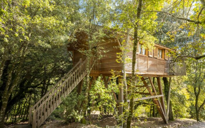 Cabane familiale dans les arbres A Pignata