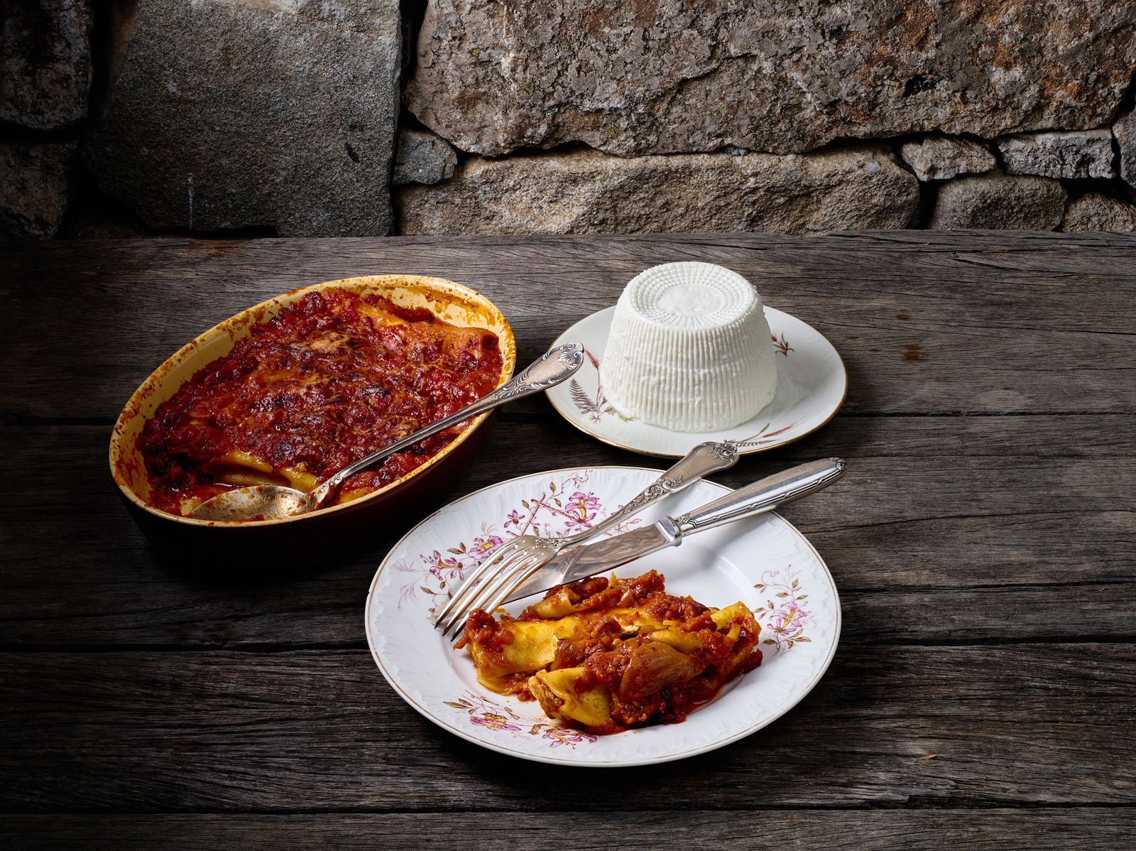 Cannelloni au brocciu frais à A Pignata