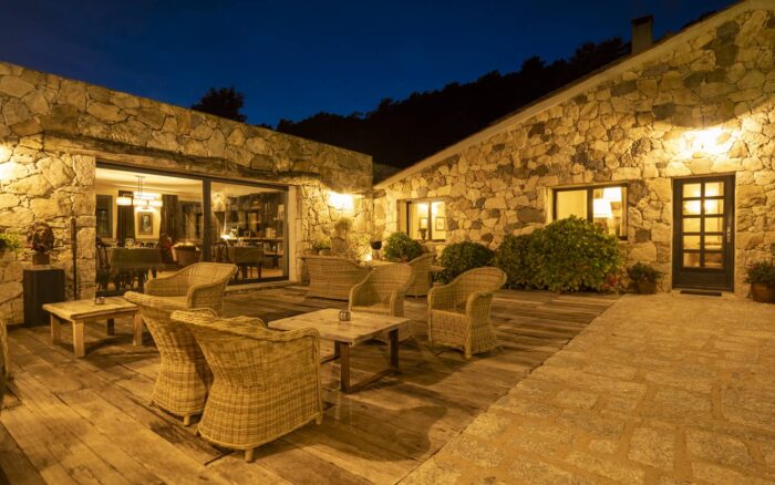 Outdoor Lounge Terrace at A Pignata Inn